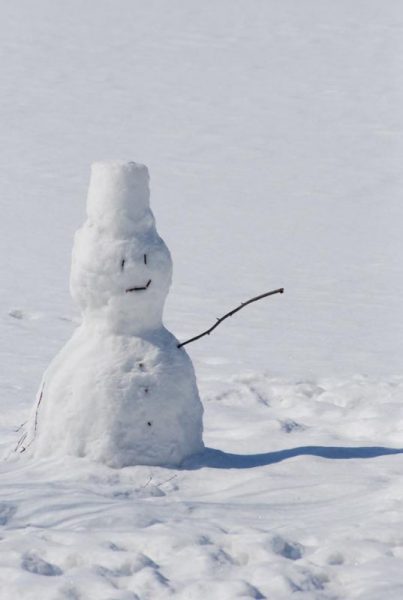 まだ、雪と遊んでいます