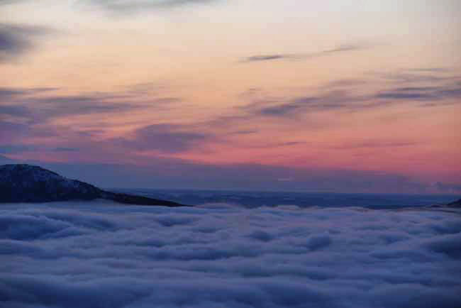 真冬に出会う風景